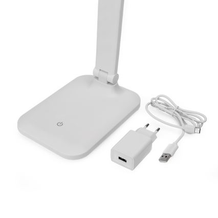 Lampada da tavolo a LED dimmerabile con USB port REMUS LED/5W/230V bianco