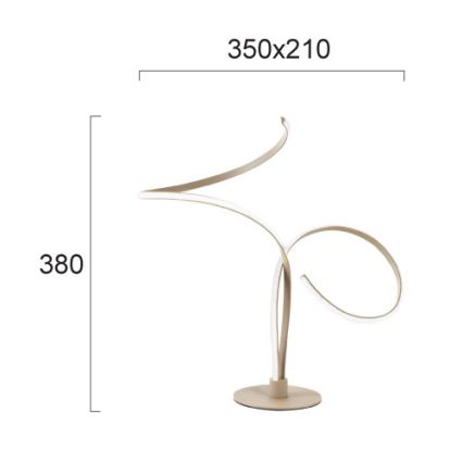 Lampada da tavolo a LED IVANA LED/5W/230V beige