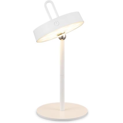 Lampada da tavolo LED dimmerabile ricaricabile a sfioramento per esterni GENTLE LED/1,5W/3,7V 3000 mAh IP44 bianca