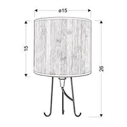 Lampada da tavolo ADORA 1xE14/40W/230V pino