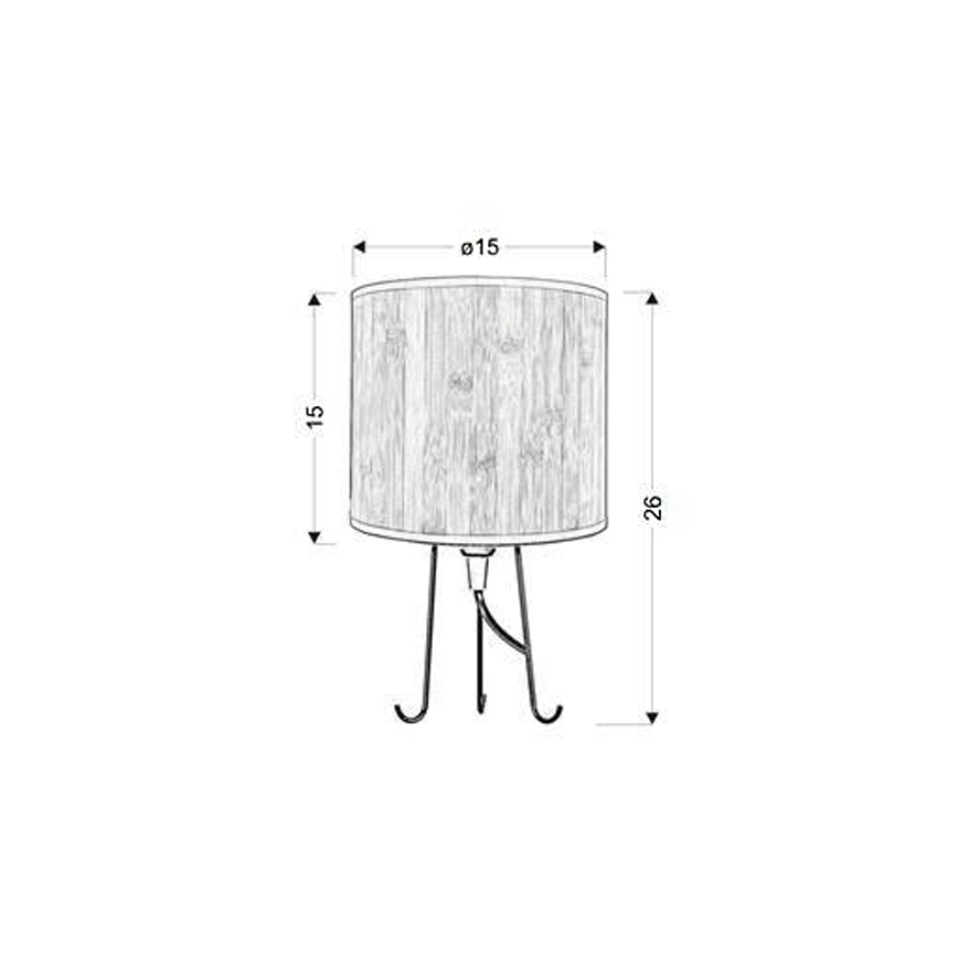 Lampada da tavolo  ADORA 1xE14/40W/230V quercia