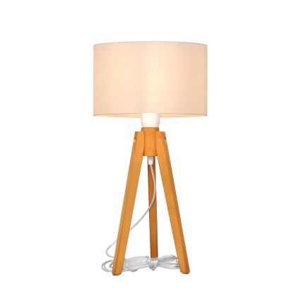 Lampada da tavolo ALBA 1xE27/15W/230V bianco/quercia
