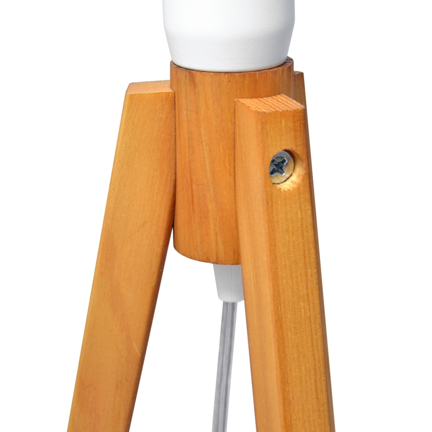 Lampada da tavolo ALBA 1xE27/15W/230V bianco/quercia