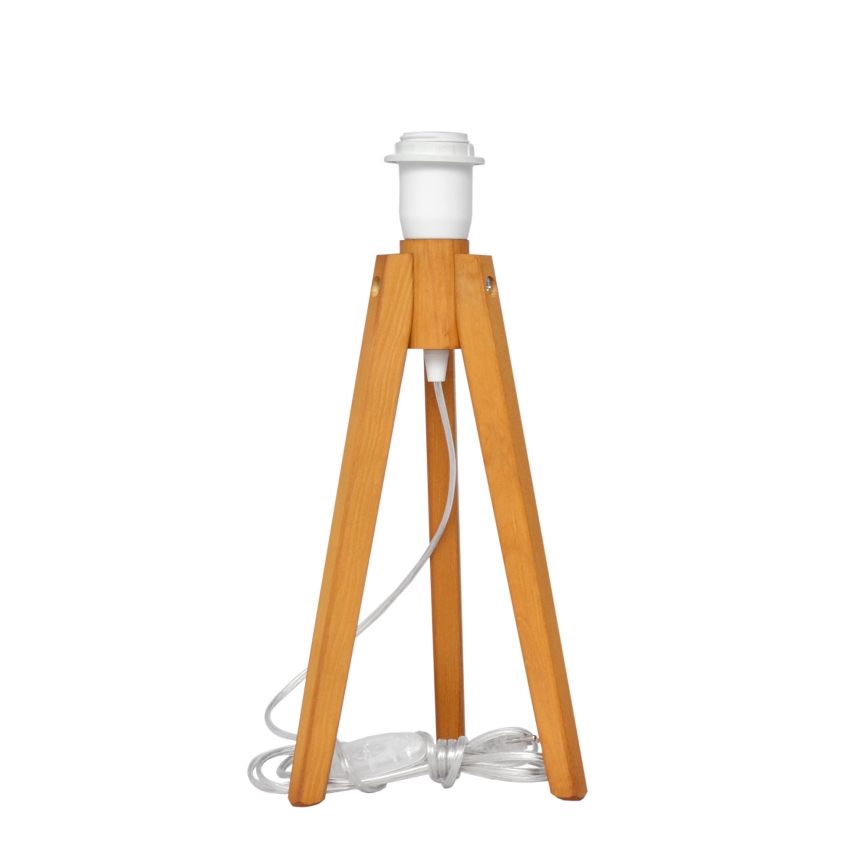 Lampada da tavolo ALBA 1xE27/15W/230V bianco/quercia