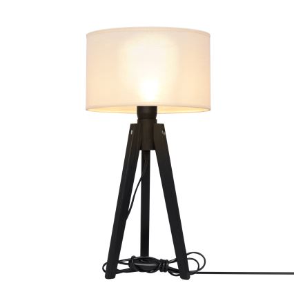 Lampada da tavolo ALBA 1xE27/15W/230V color crema/pino