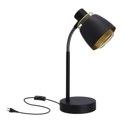 Lampada da tavolo ALEKSANDRIA 1xE14/40W/230V nero/oro