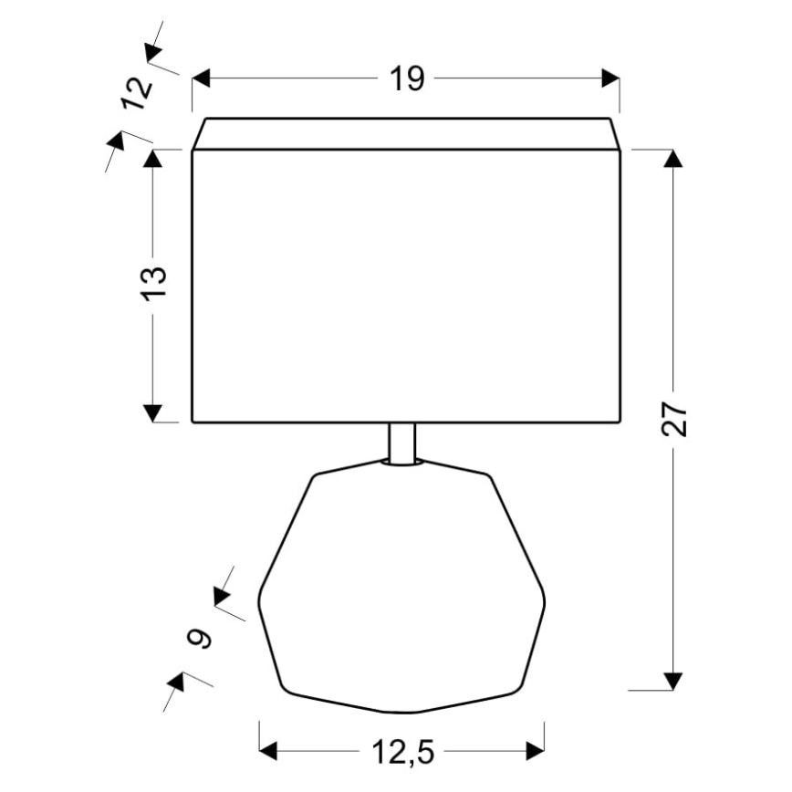 Lampada da tavolo ANIMI 1xE14/40W/230V nero