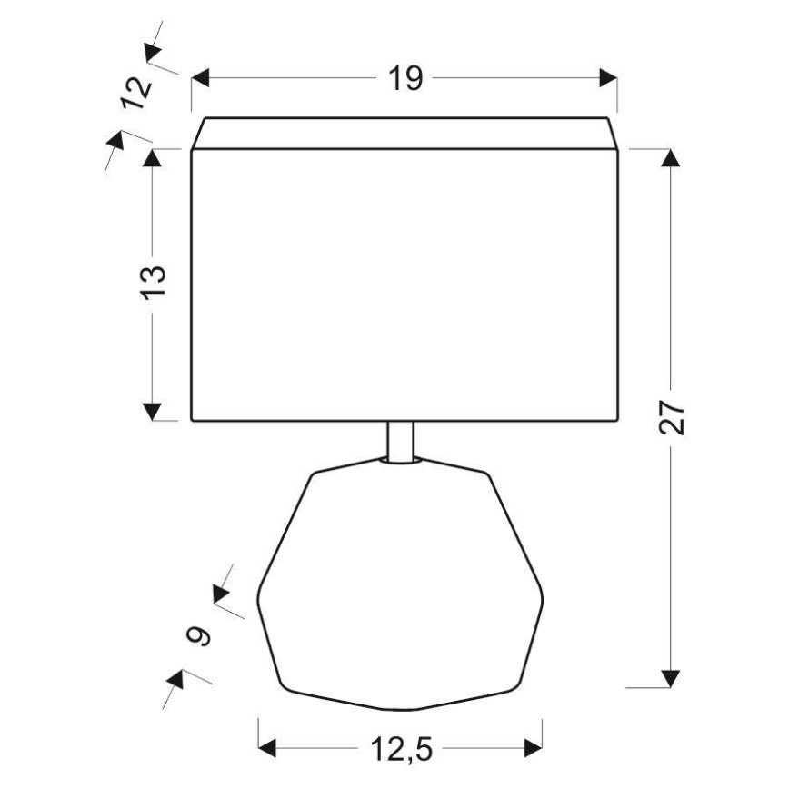 Lampada da tavolo ANIMI 1xE14/40W/230V nero