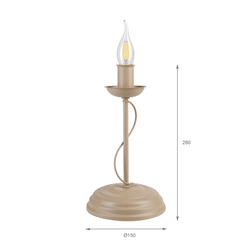Lampada da tavolo ANTON 1xE14/60W/230V beige