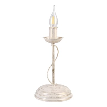 Lampada da tavolo ANTON 1xE14/60W/230V bianco patinato