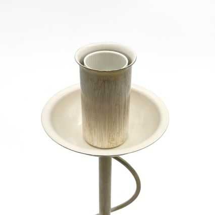 Lampada da tavolo ANTON 1xE14/60W/230V bianco patinato