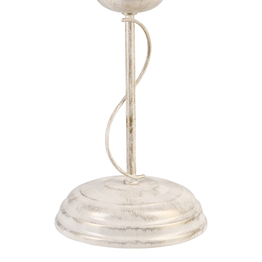 Lampada da tavolo ANTON 1xE14/60W/230V bianco patinato