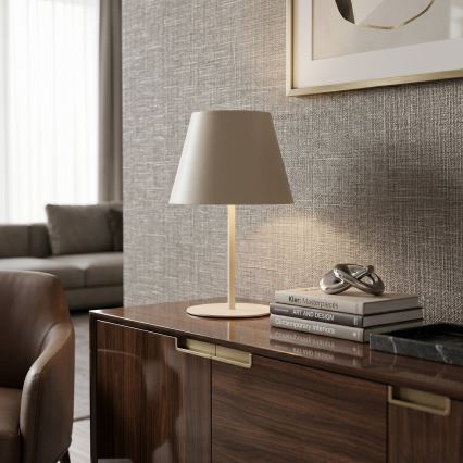 Lampada da tavolo ARDEN 1xE27/15W/230V beige