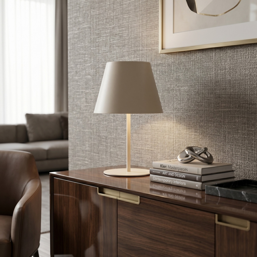 Lampada da tavolo ARDEN 1xE27/15W/230V beige