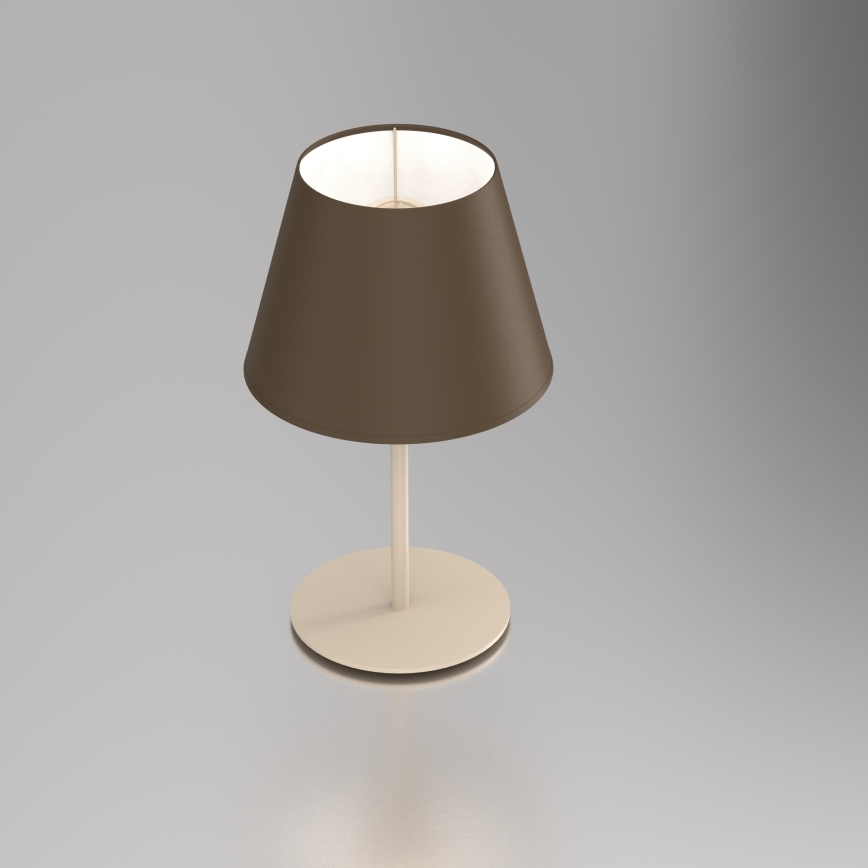 Lampada da tavolo ARDEN 1xE27/15W/230V beige/marrone