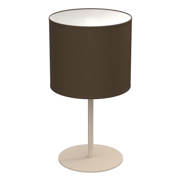 Lampada da tavolo ARDEN 1xE27/15W/230V beige/marrone