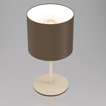 Lampada da tavolo ARDEN 1xE27/15W/230V beige/marrone