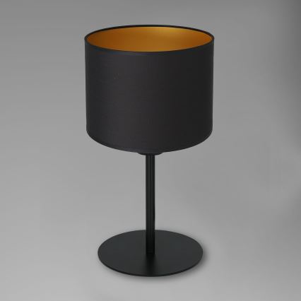 Lampada da tavolo ARDEN 1xE27/60W/230V d. 18 cm nero/oro