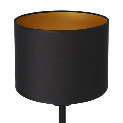 Lampada da tavolo ARDEN 1xE27/60W/230V d. 18 cm nero/oro