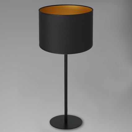 Lampada da tavolo ARDEN 1xE27/60W/230V d. 25 cm nero/oro