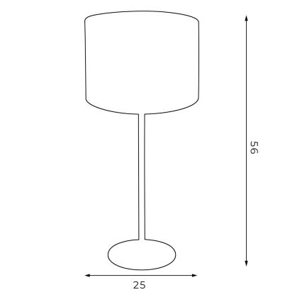 Lampada da tavolo ARDEN 1xE27/60W/230V d. 25 cm verde/oro