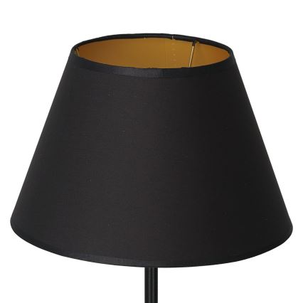 Lampada da tavolo ARDEN 1xE27/60W/230V d. 30 cm nero/oro