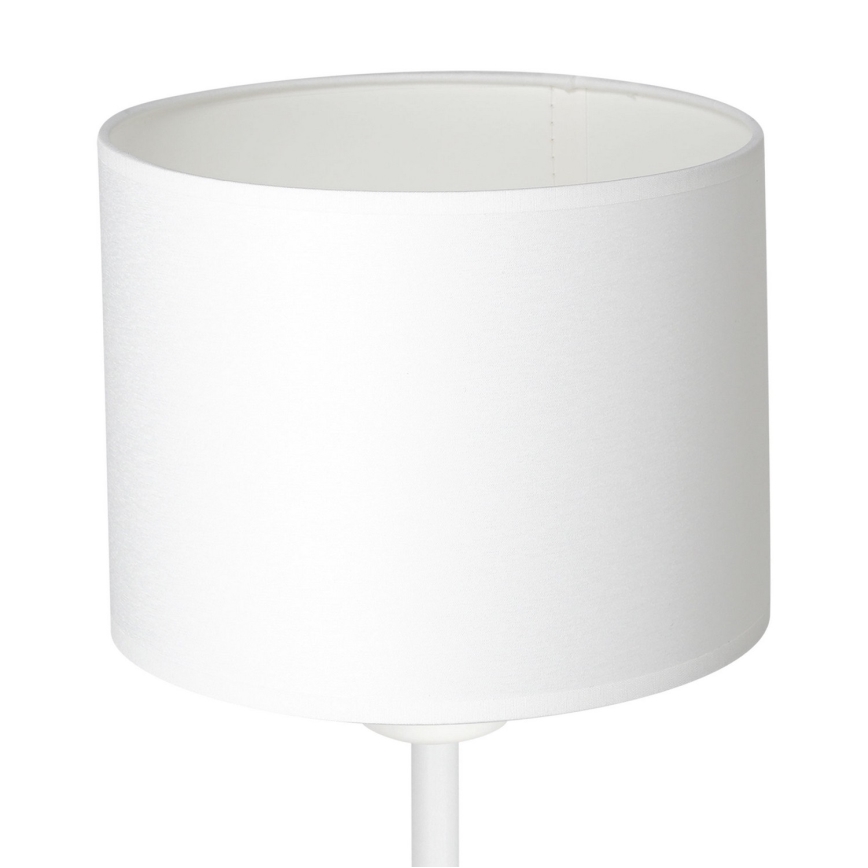 Lampada da tavolo ARDEN 1xE27/60W/230V diametro 18 cm bianco