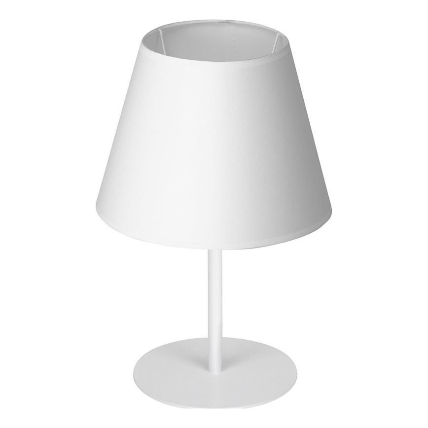 Lampada da tavolo ARDEN 1xE27/60W/230V diametro 20 cm bianco