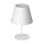 Lampada da tavolo ARDEN 1xE27/60W/230V diametro 20 cm bianco