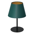 Lampada da tavolo ARDEN 1xE27/60W/230V diametro 20 cm verde/oro