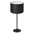 Lampada da tavolo ARDEN 1xE27/60W/230V diametro 25 cm nero/bianco