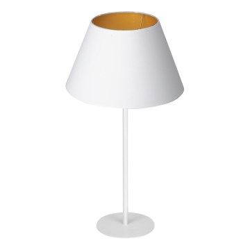 Lampada da tavolo ARDEN 1xE27/60W/230V diametro 30 cm bianco/oro