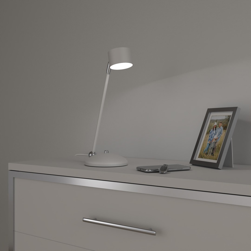 Lampada da tavolo ARENA 1xGX53/11W/230V bianco/cromo lucido