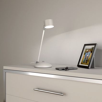 Lampada da tavolo ARENA 1xGX53/11W/230V bianco/cromo lucido