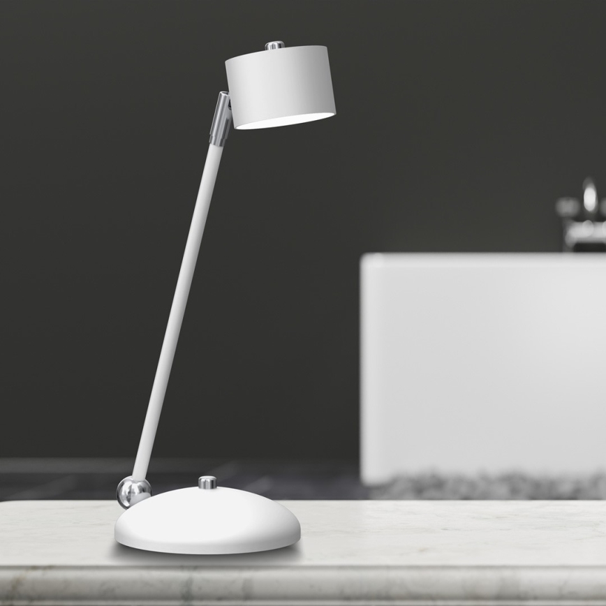 Lampada da tavolo ARENA 1xGX53/11W/230V bianco/cromo lucido