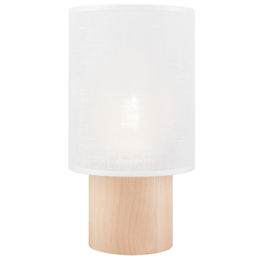 Lampada da tavolo ARI TABLE 1xE27/60W/230V bianco/faggio
