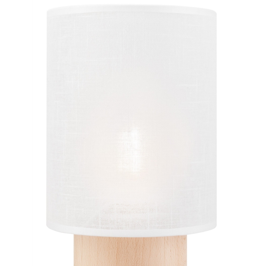 Lampada da tavolo ARI TABLE 1xE27/60W/230V bianco/faggio
