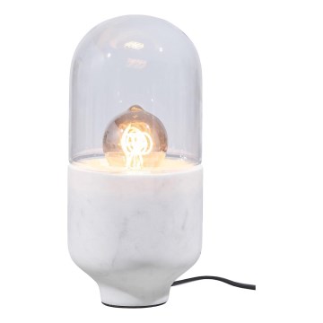 Lampada da tavolo ASEL 1xE27/25W/230V marmo bianco