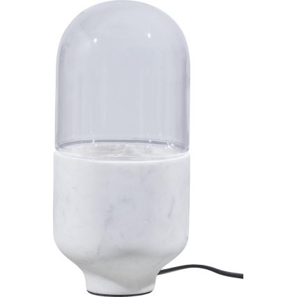 Lampada da tavolo ASEL 1xE27/25W/230V marmo bianco