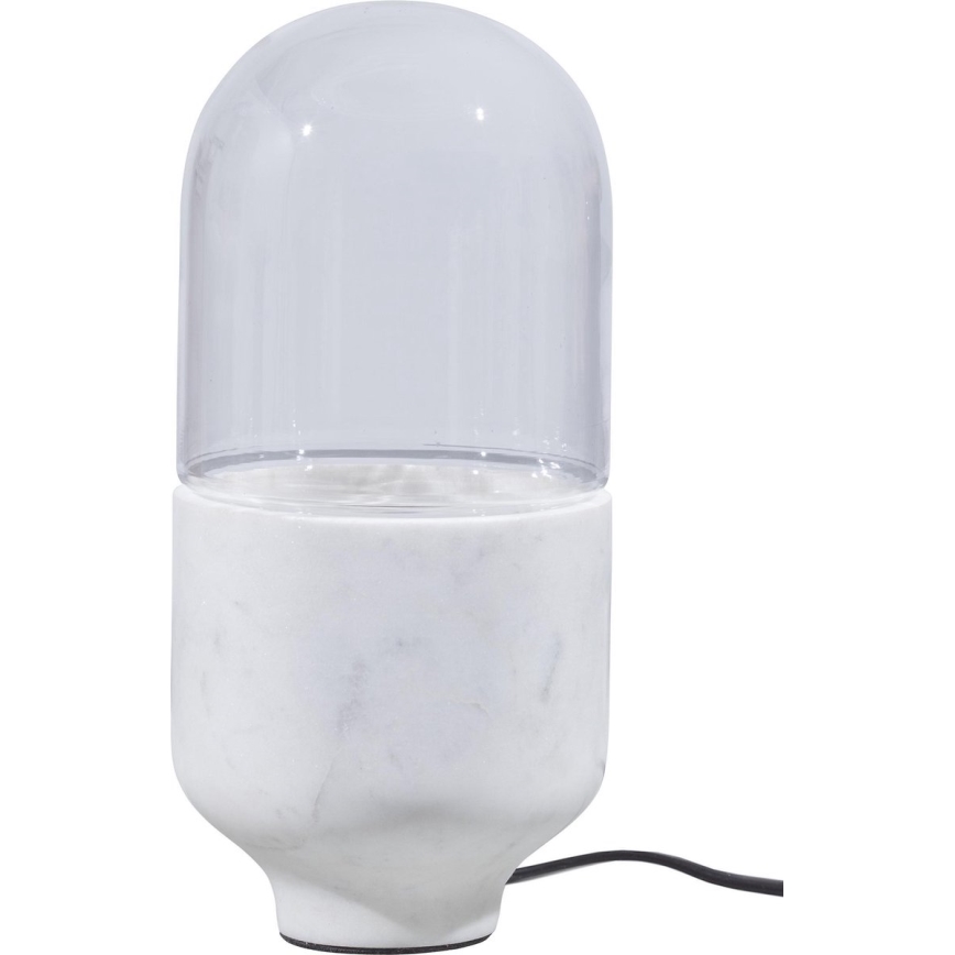 Lampada da tavolo ASEL 1xE27/25W/230V marmo bianco