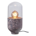 Lampada da tavolo ASEL 1xE27/25W/230V marmo grigio/marrone