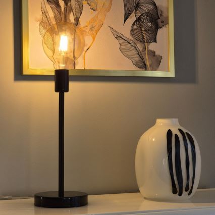 Lampada da tavolo ASTRID 1xE27/60W/230V nero lucido