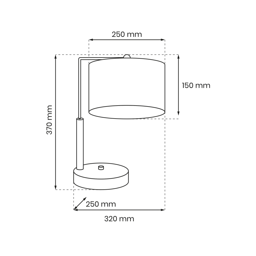 Lampada da tavolo ATLANTA 1xE27/60W/230V