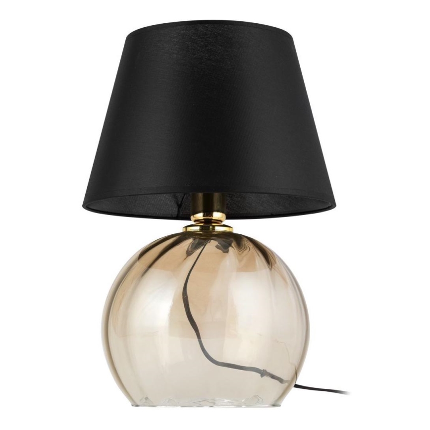 Lampada da tavolo AUREA 1xE27/15W/230V nero/beige