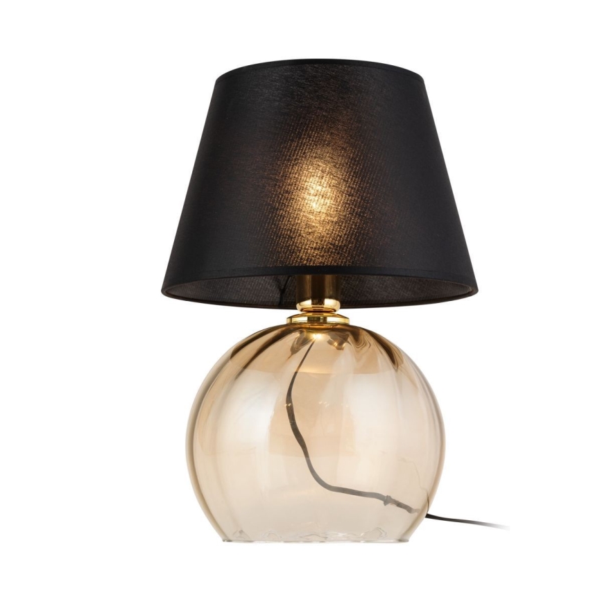 Lampada da tavolo AUREA 1xE27/15W/230V nero/beige