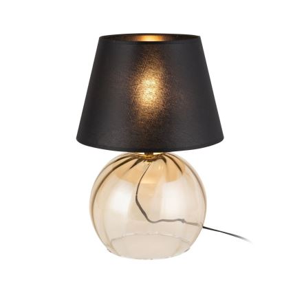 Lampada da tavolo AUREA 1xE27/15W/230V nero/beige