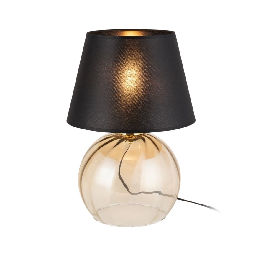 Lampada da tavolo AUREA 1xE27/15W/230V nero/beige