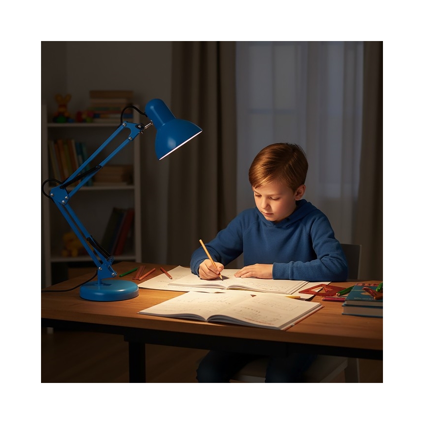 Lampada da tavolo AURIQ 1xE27/60W/230V blu