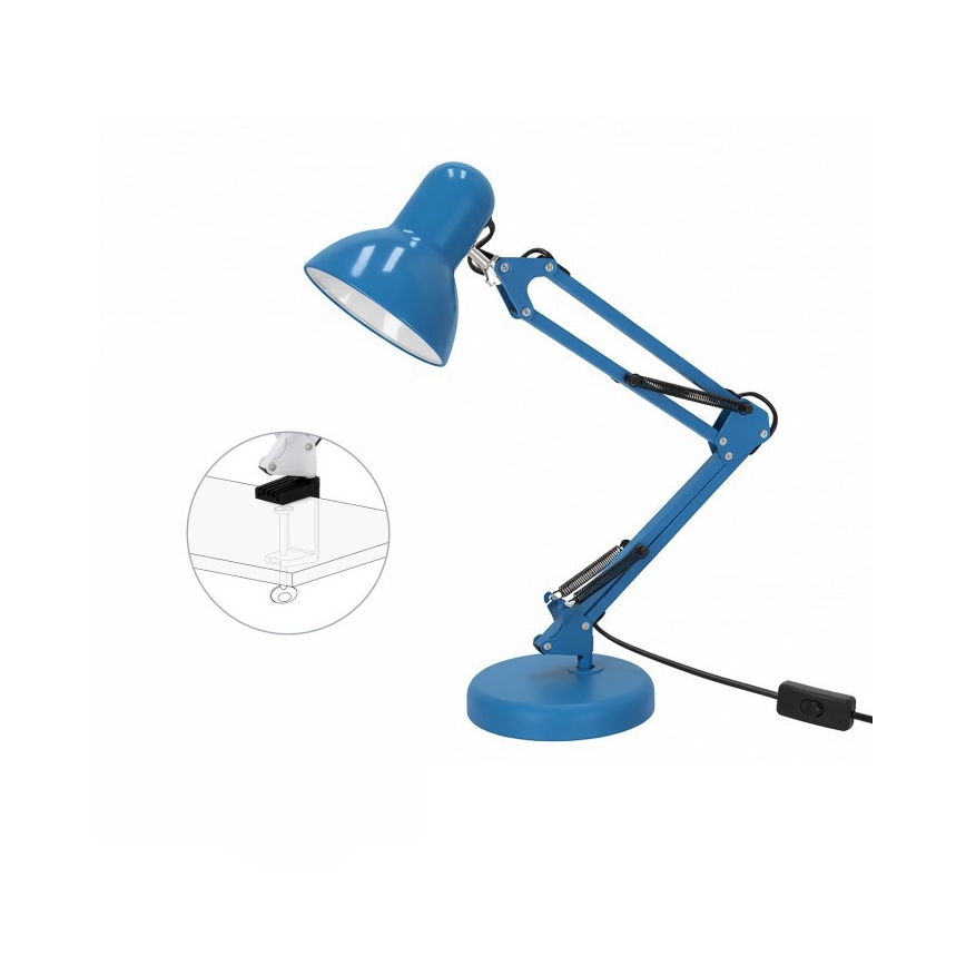 Lampada da tavolo AURIQ 1xE27/60W/230V blu