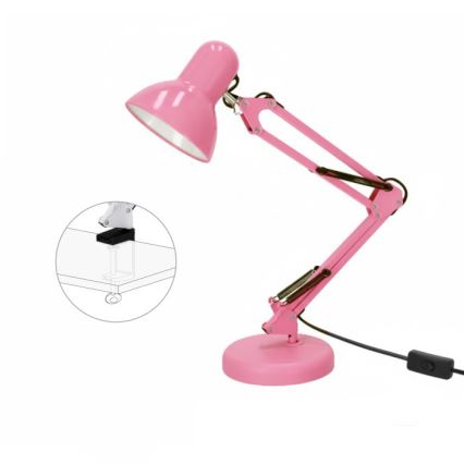 Lampada da tavolo AURIQ 1xE27/60W/230V rosa
